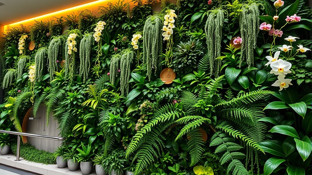 luxury green indoor walls