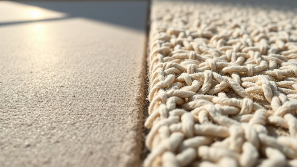 metallic versus matte rug finishes