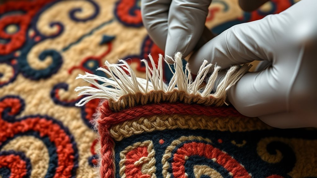 protect and repair rug fringes