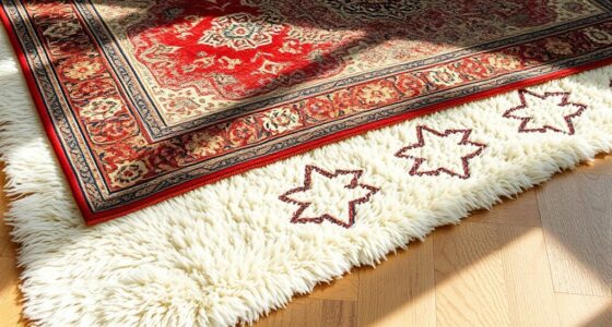 textured rug layering