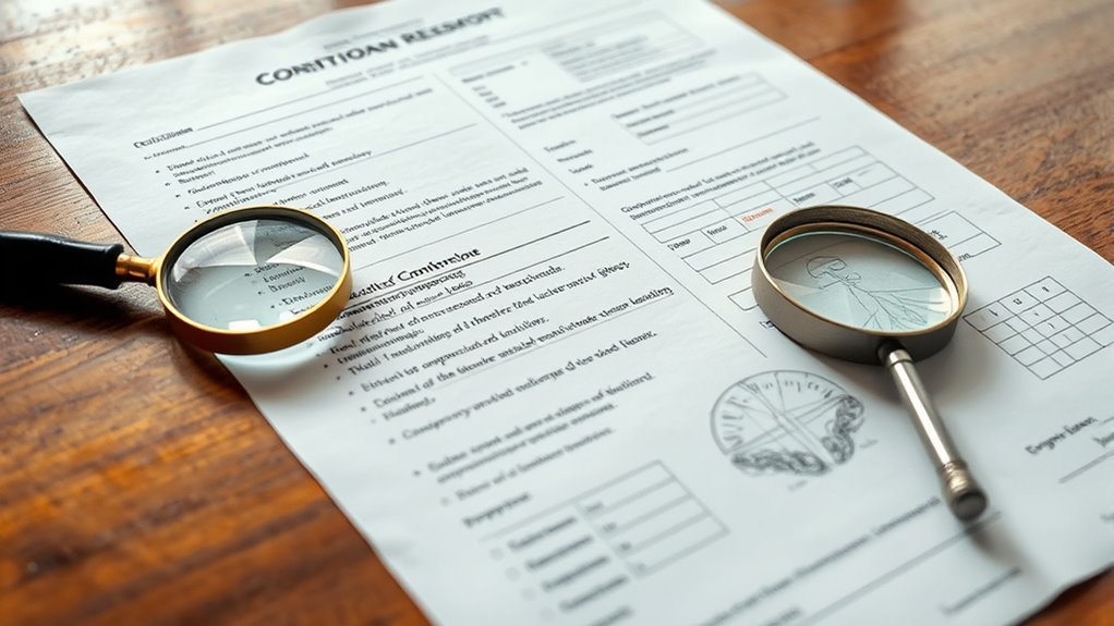 understanding condition report terminology