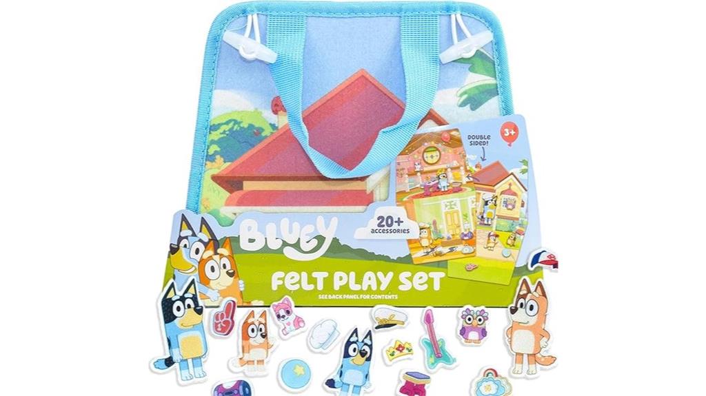 felt playhouse with characters