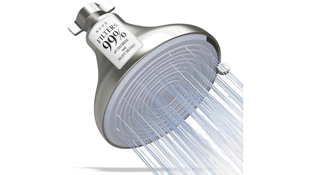 filtered shower head features