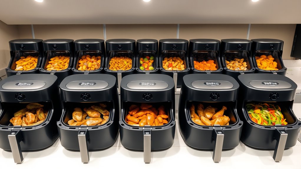 large capacity efficient air fryers