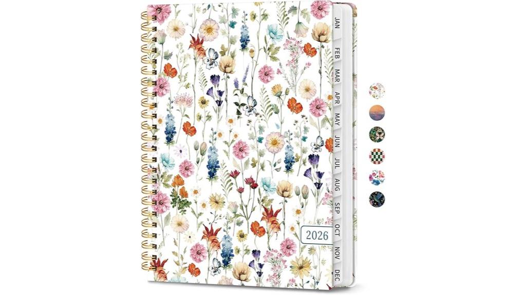 spiral bound weekly planner