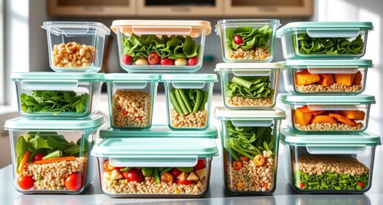 top glass meal storage