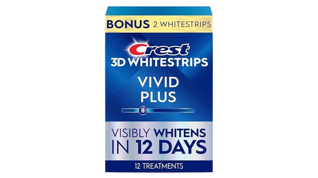 whitening strips vivid plus