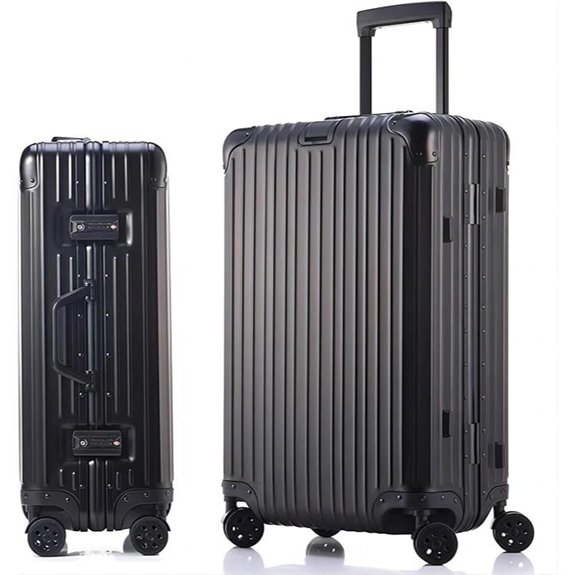 HotWay 20-Inch Aluminum Carry On Luggage with TSA Locks