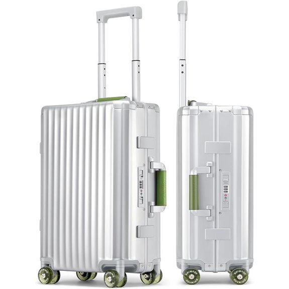 Roaming 20-Inch Aluminum Spinner Carry-On Luggage
