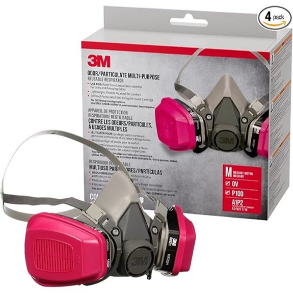 3M P100/OV Respirator with Organic Vapor Filters