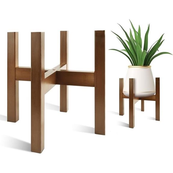 Adjustable Bamboo Plant Stand for Indoor Pots