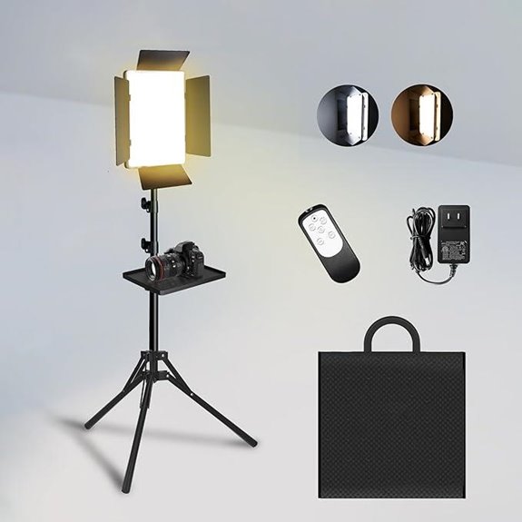 Arsoer 36W Bi-Color Studio Lights with Remote