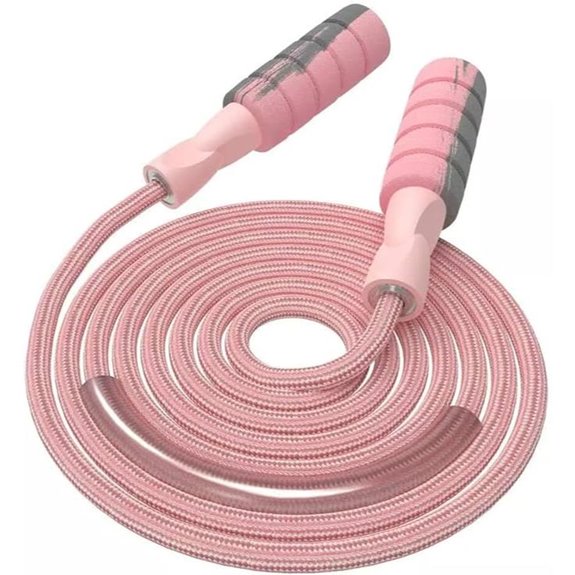 FITMYFAVO Adjustable Cotton Jump Rope for Fitness