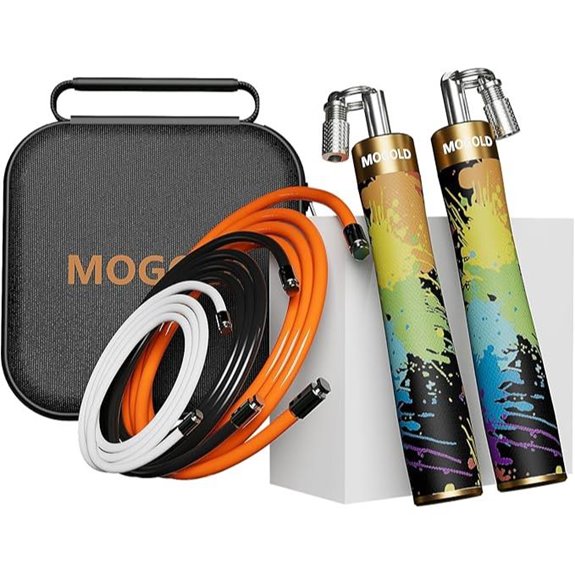 Weighted Adjustable Jump Rope with Ergonomic Grip