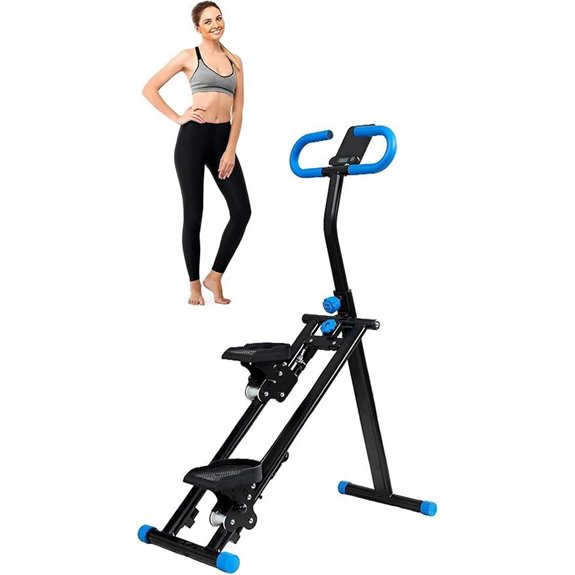 Vertical Climber Stair Stepper with Adjustable Handlebar