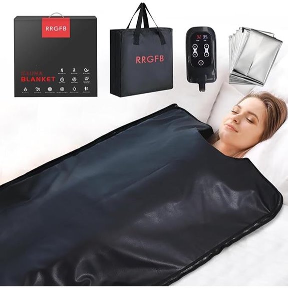 Infrared Sauna Blanket with 9 Heat Levels and Portable Bag