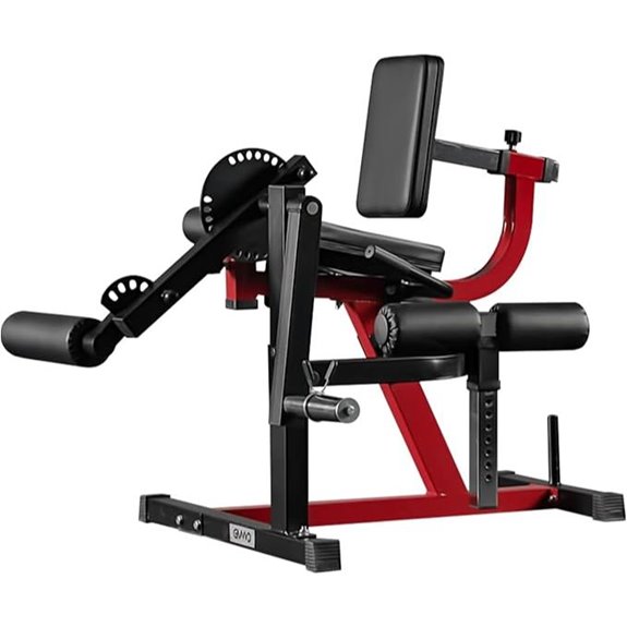 GMWD Adjustable Leg Extension & Curl Machine