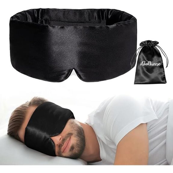 Natural Silk Sleep Mask with Adjustable Fit