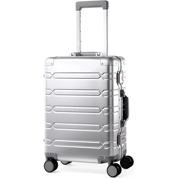 Aluminum Carry-On Luggage with Spinner Wheels