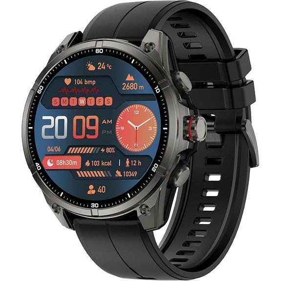 GPS Running Watch with AMOLED Display and Flashlight