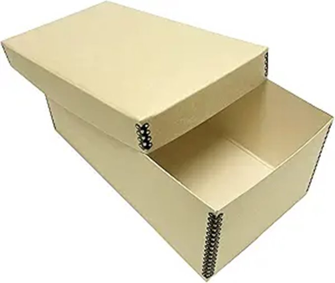 Lineco Archival Photo Card Box with Removable Lid