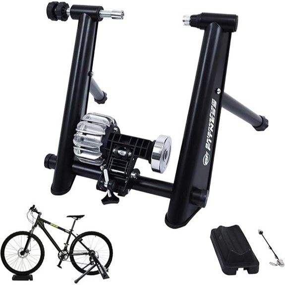 Fitvids Bike Trainer Stand with Wheel Riser Block