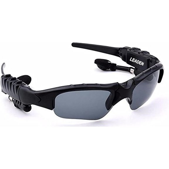 LEADEN Wireless Bluetooth Music Sunglasses (Black)