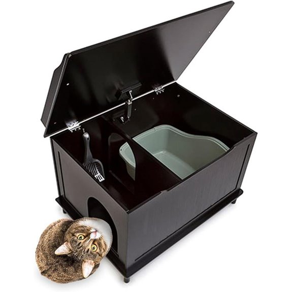 The Designer Catbox Litter Box Enclosure in Black