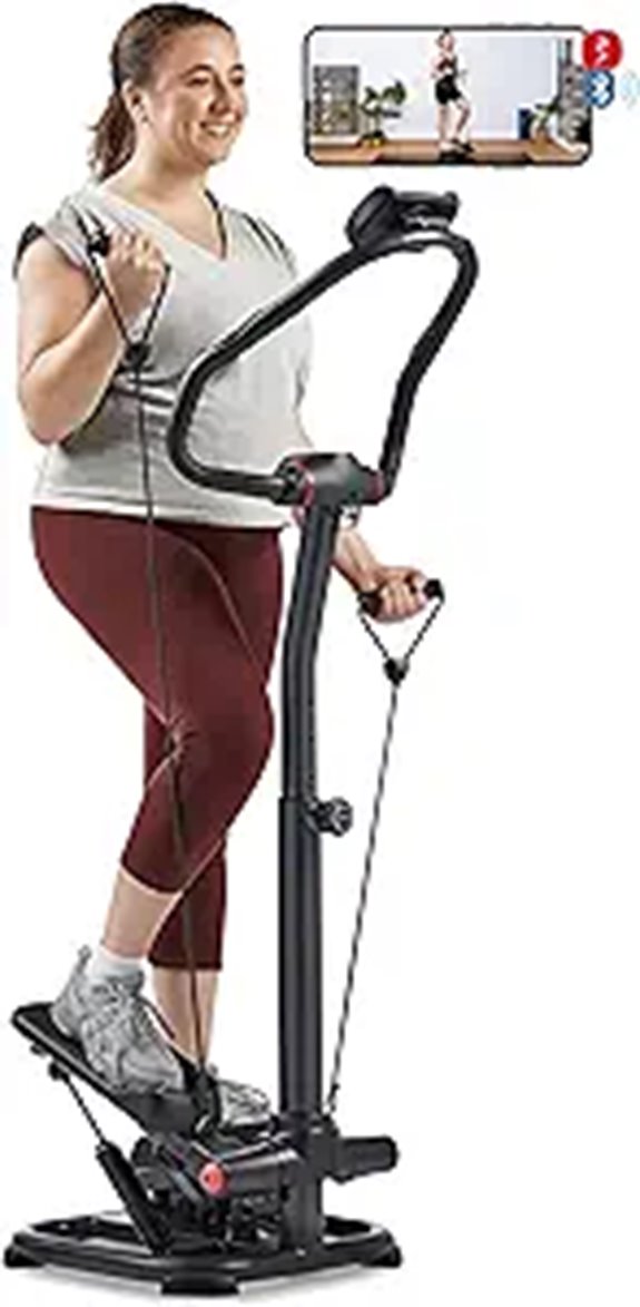 Sunny Health & Fitness 2-in-1 Power Stepper with Bluetooth