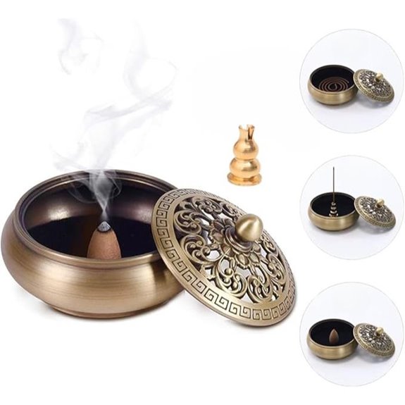 Brass Incense Cone Holder and Burner