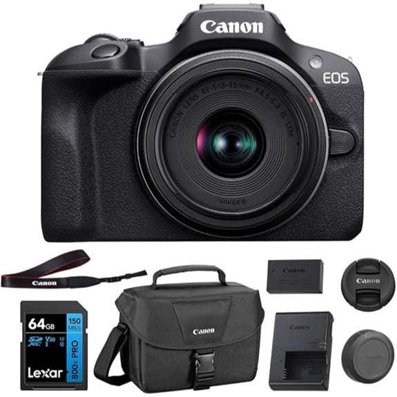 Canon EOS R100 Mirrorless Camera with Lens Kit