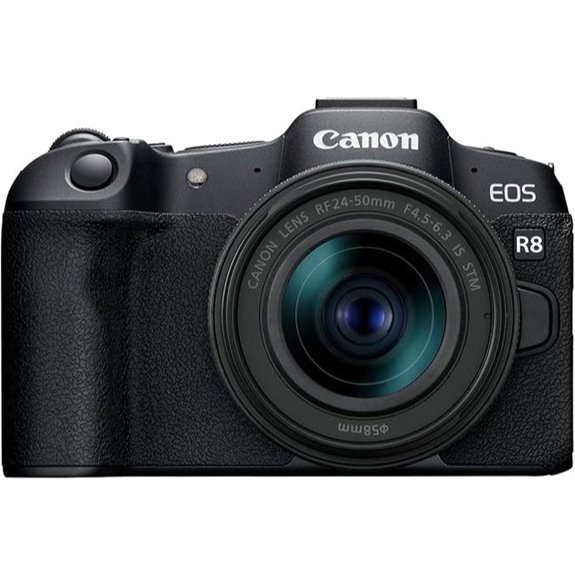 Canon EOS R8 Mirrorless Camera with RF 24-50mm f/4.5-6.3 is STM Lens