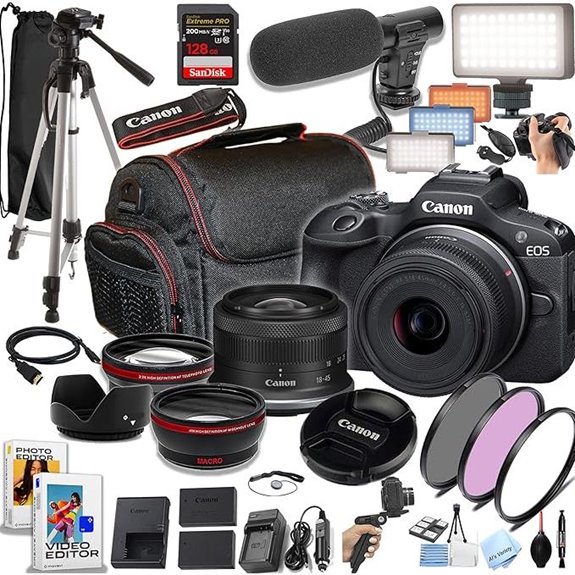 Canon EOS R100 Mirrorless Camera with Lens Bundle