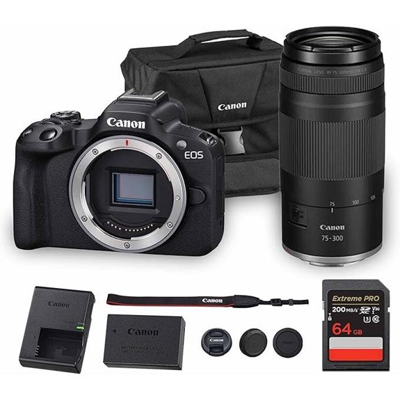 Canon EOS R50 Mirrorless Camera Bundle with Lens