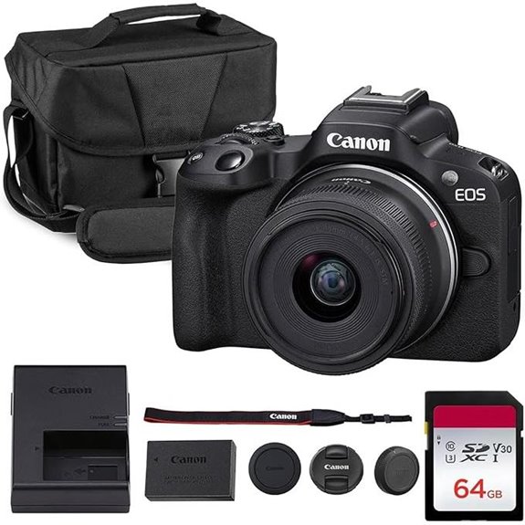 Canon EOS R50 Mirrorless Camera Kit with Lens
