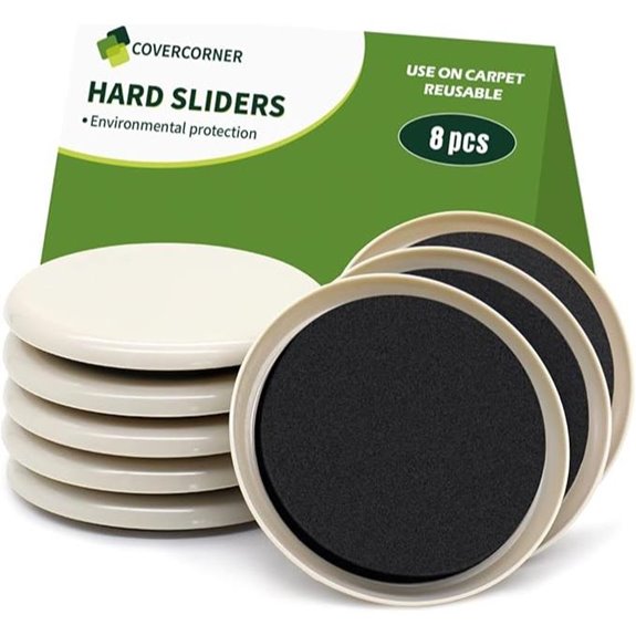 Furniture Sliders for Carpet 8 pcs