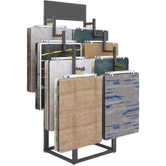 Carpet and Rug Display Rack for Retail Store