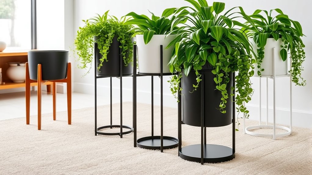 carpet safe planter stand considerations
