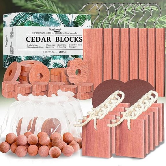 Cedar Storage Blocks and Aromatic Accessories (67 Pack)