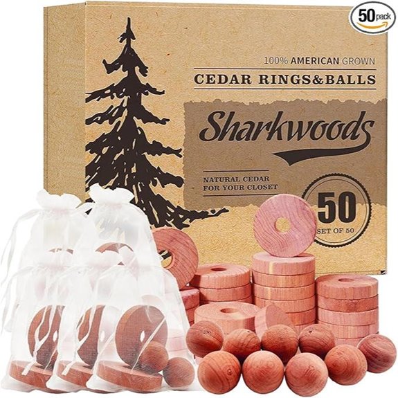 Cedar Blocks for Clothes Storage (50 Pack)