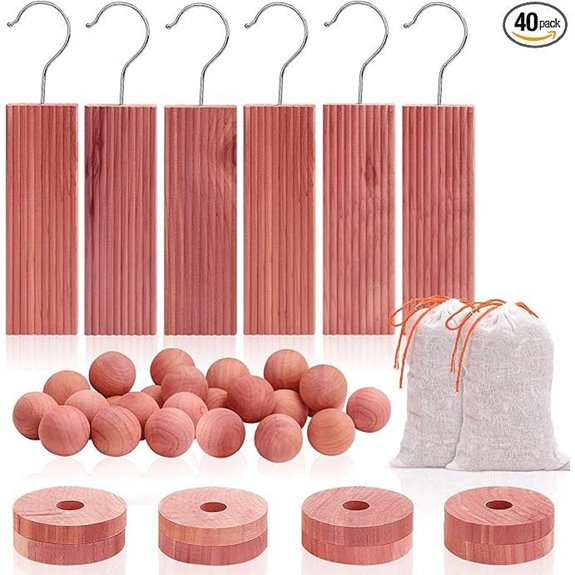 Homode Cedar Storage Blocks and Sachets (40 Pack)