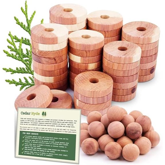 Cedar Clothes Storage Blocks Balls & Rings (40 pcs)