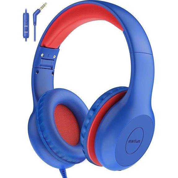 EarFun Kids Wired Headphones with Microphone