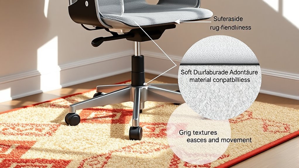 choosing rug friendly chair pads