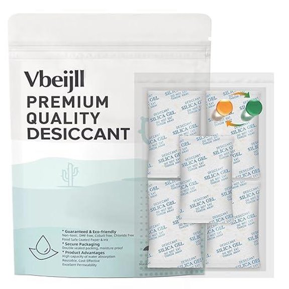 Color-Indicating Silica Gel Packets (50 Pack)