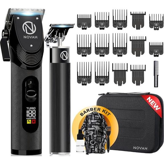 Novah Professional Cordless Hair Clippers & Trimmer Set