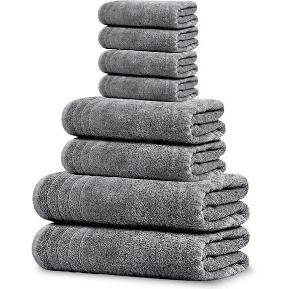 Tens 8-Piece Cotton Towel Set – Dark Grey