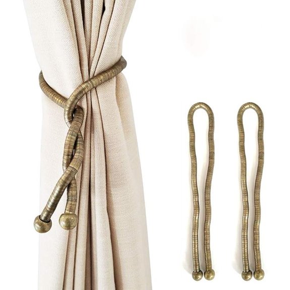 KXLIFE Decorative Metal Curtain Tiebacks (2 Pack)