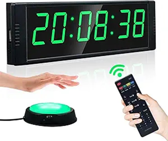 YZ Gym Digital Wall Clock with Timer and Remote
