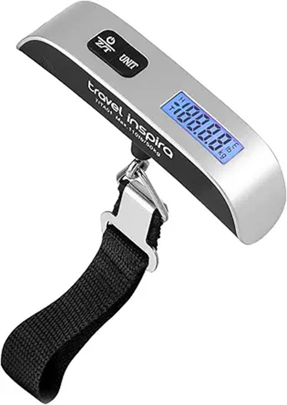 Travel Inspira Digital Luggage Scale with Rubber Paint